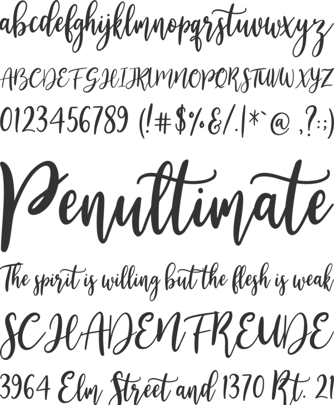 Alesandra font preview