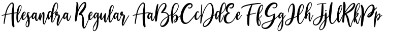 Alesandra Regular font