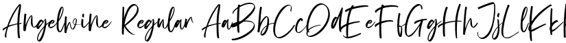 Angelwine Regular font