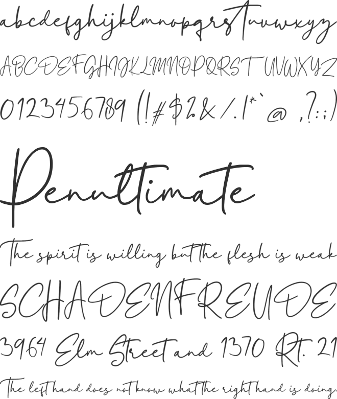 Eleanor font preview
