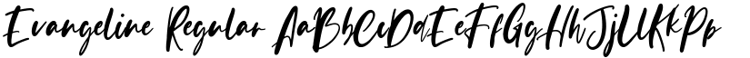 Evangeline Regular font