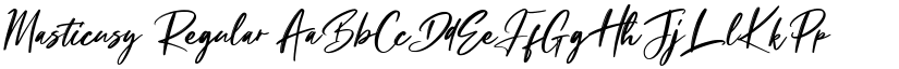 Masticusy Regular font