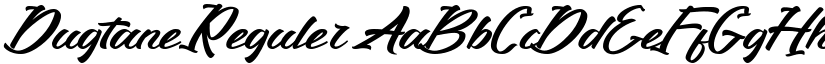 Dugtane Reguler font