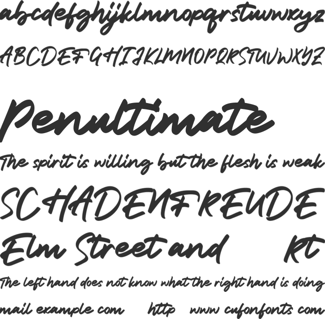 Tumbrella Script Free font preview