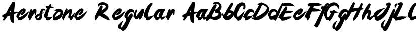 Aerstone Regular font