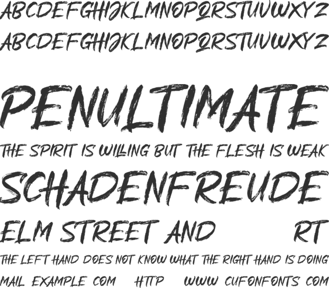 Alliens Personal Use Only font preview