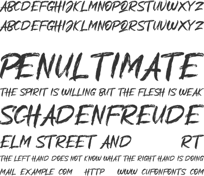 Alliens Personal Use Only font preview