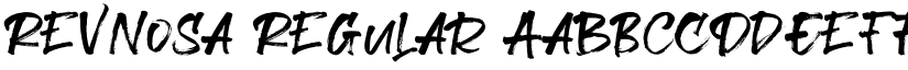 Revnosa Regular font