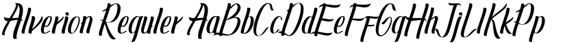 Alverion font download