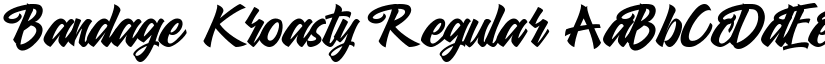 Bandage Kroasty Regular font
