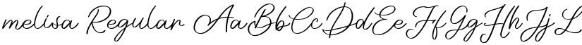 melisa Regular font