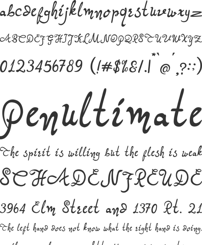 Quallien Cansta font preview