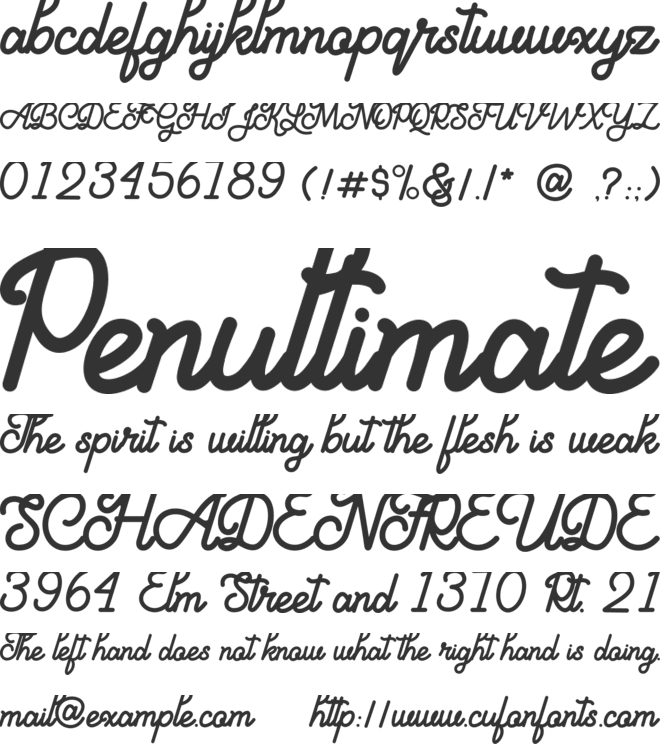 Aloritma font preview