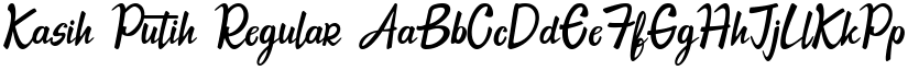 Kasih Putih Regular font