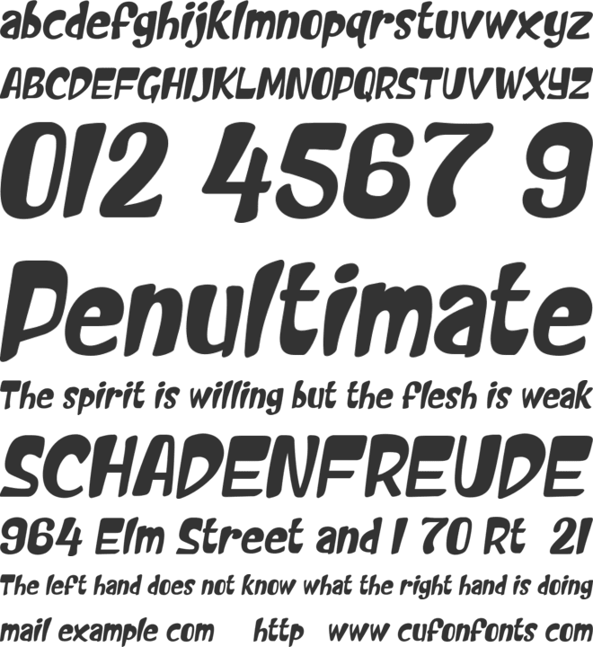 Gamejot font preview