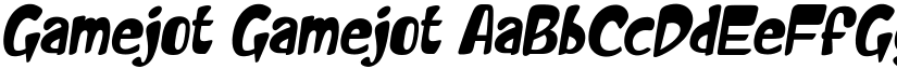 Gamejot Gamejot font