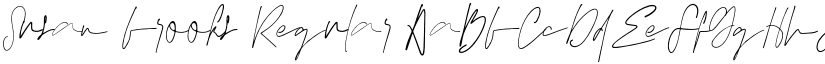 Susan brooks Regular font