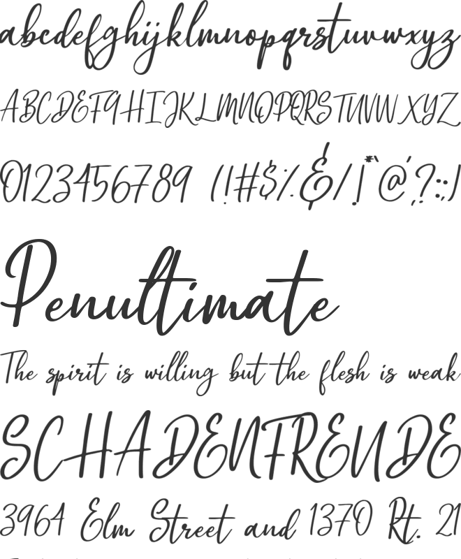 Omarta font preview