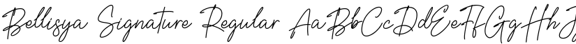 Bellisya Signature font download