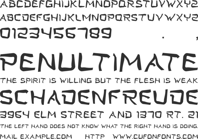 Twist Star Type font preview