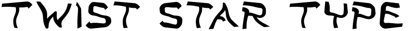 Twist Star Type Regular font
