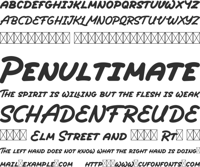 Bullhad font preview