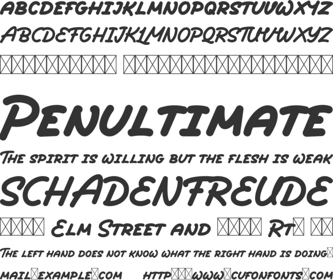 Bullhad font preview