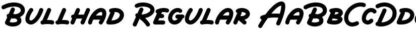 Bullhad Regular font