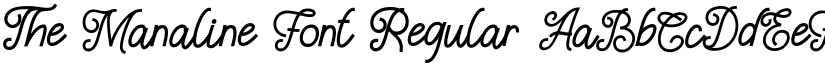 The Manaline Font Regular font