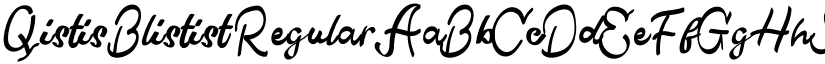 Qistis Blistist font download