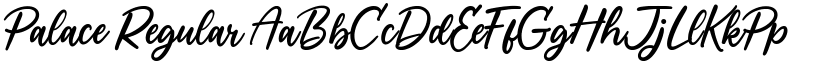 Palace Regular font