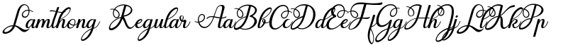 Lamthong Regular font