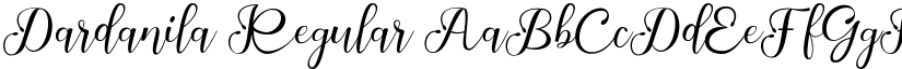 Dardanila Regular font