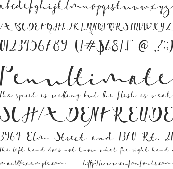 Masterpiece font preview