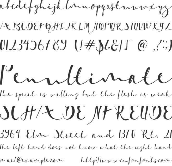 Masterpiece font preview
