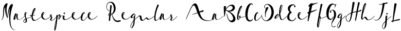 Masterpiece Regular font