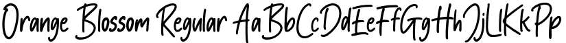 Orange Blossom Regular font