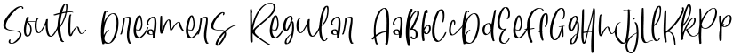 South Dreamers Regular font