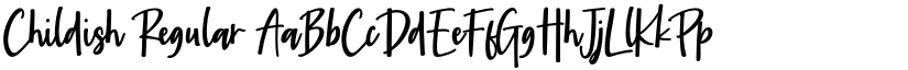 Childish Regular font