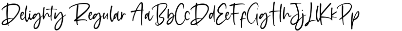 Delighty Regular font