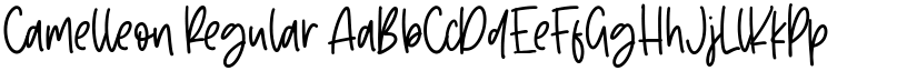 Camelleon Regular font