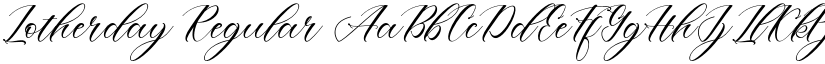 Lotherday Regular font