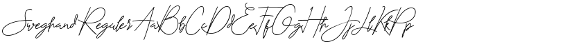 Sweghand font download