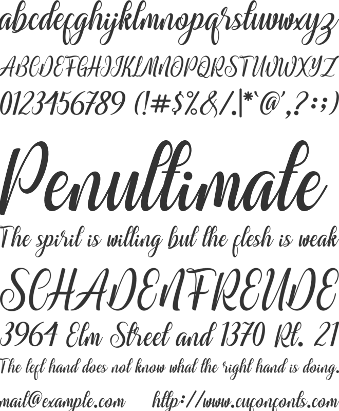 hino nagata font preview