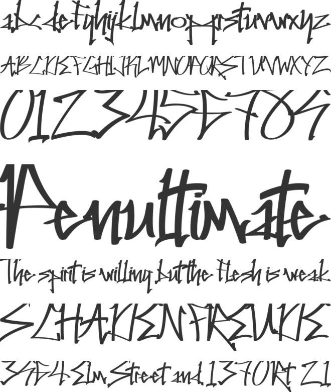 Shoel Crack font preview