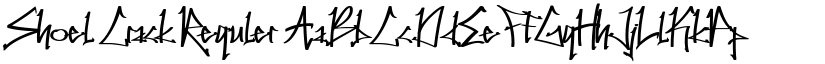 Shoel Crack Reguler font