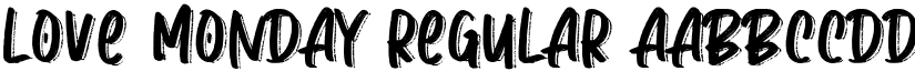 Love Monday Regular font