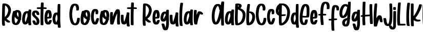 Roasted Coconut Regular font