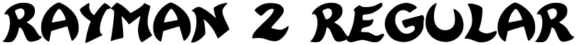 Rayman 2 Regular font