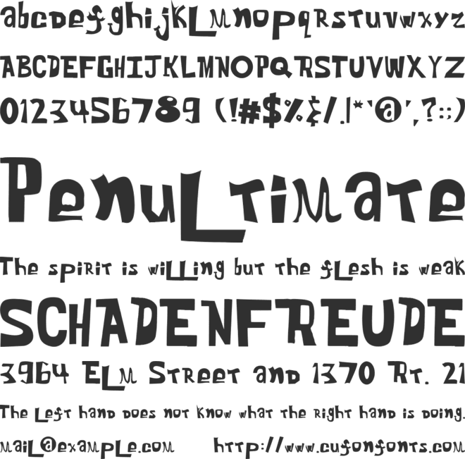 Chilled Hippie font preview